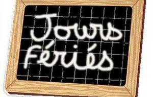 Jours fériés