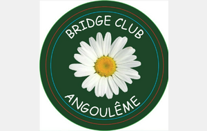 Les membres du Club de Bridge Marguerite d'Angoulême seront identifés lors des compétitions à venir grâce à ce nouveau badge.  Que cette marguerite leur porte chance!