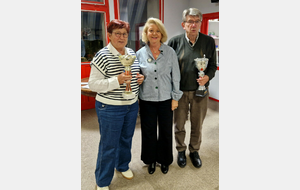La paire gagnante du tournoi d'Angoulême.
Monique Rolland-Ternoi et Bernard Chauvineau.
